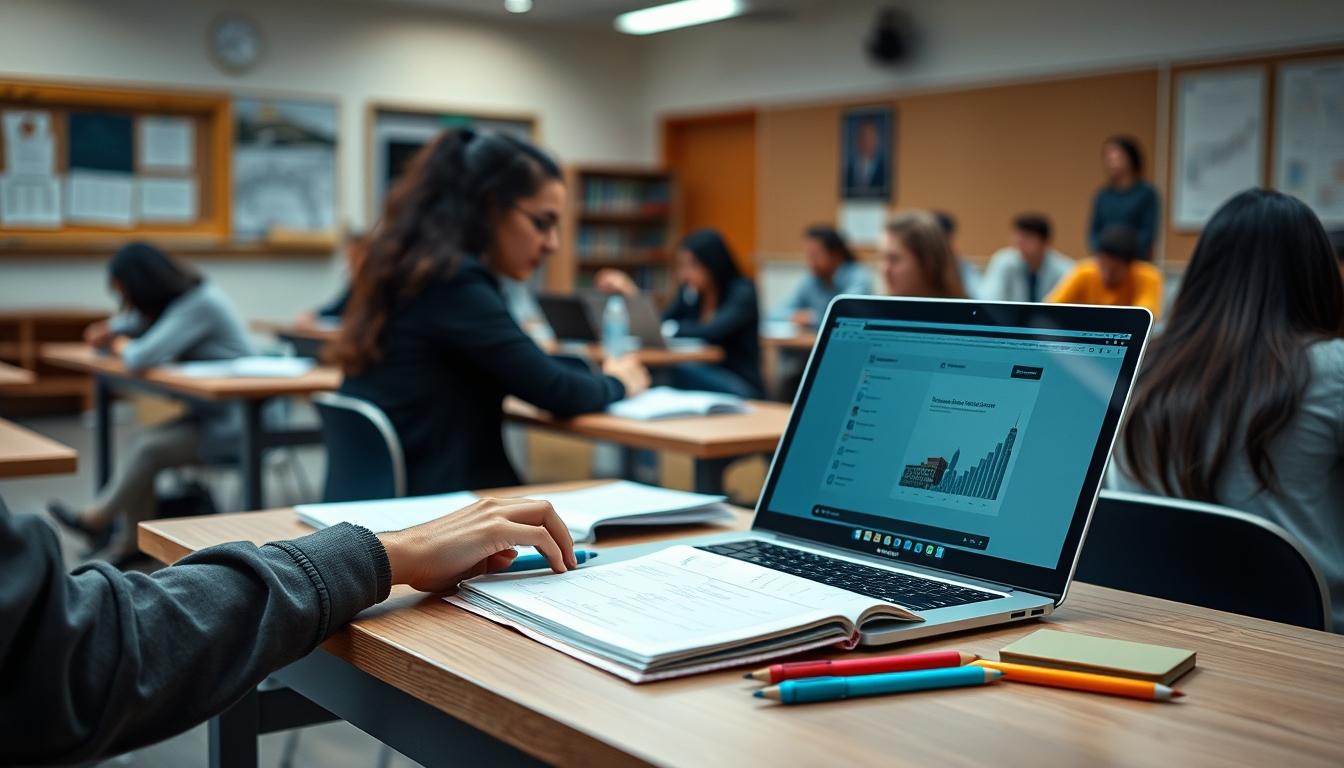 Organized exam preparation notes and academic planner